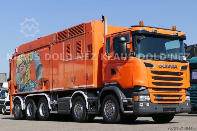 Cistercijsko vozilo za vakuumsko izvlačenje SCANIA R520 V8 RSP Saugbagger  10X4 Retarder