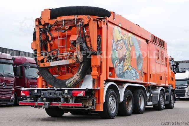 Cistercijsko vozilo za vakuumsko izvlačenje SCANIA R520 V8 RSP Saugbagger  10X4 Retarder