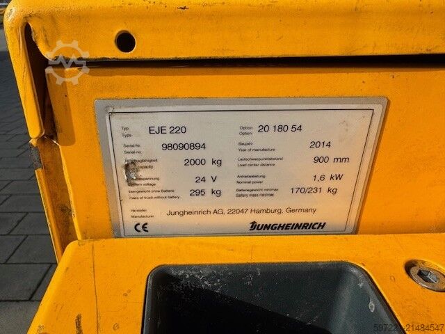 Elektrikli Paletli Transpaletler Jungheinrich EJE 220 (Gabellänge 1800 mm!!!)