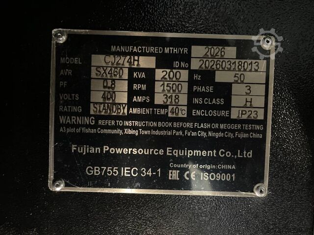  Baudouin 6M16G220/5 - 220 kVA Generator - DPX-19871