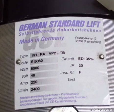 Electric motor for electric forklifts 48 V GSL** 191-RA-VP2-TB