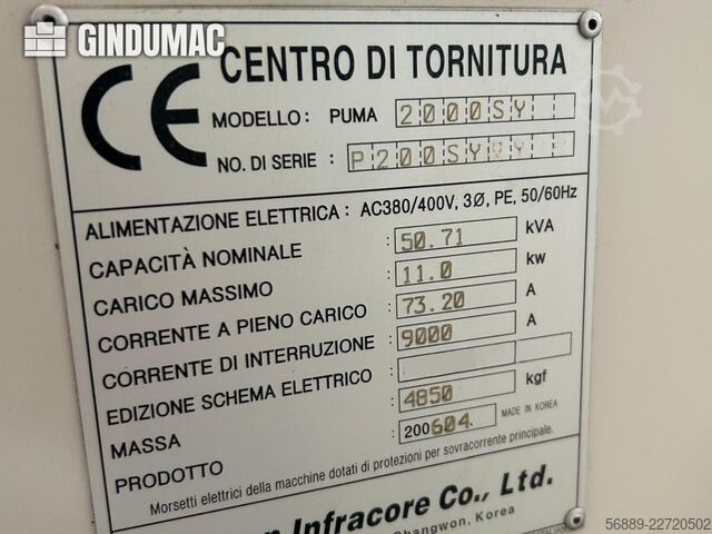 DOOSAN PUMA 2000SY DOOSAN PUMA 2000SY