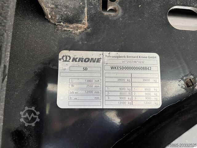 Box body Krone DryLiner / Box Trailer / 3 Axle BPW Disk / APK ...