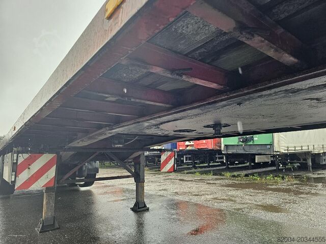 Plakanā platforma RENDERS ROC 12-27 N14 HEAVY DUTY 3 AXLE SEMITRAILER STE...