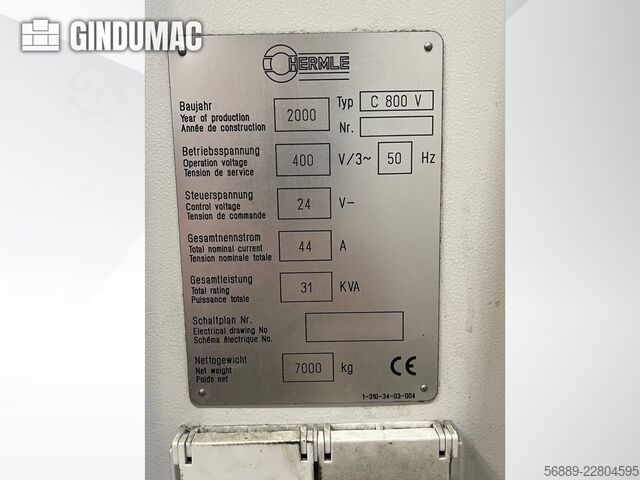 HERMLE C800V HERMLE C800V