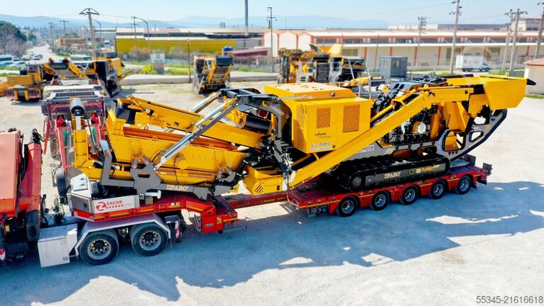 كسارة تصادمية مجنزرة FABO Tracked Crusher Mobile Tracked Impact Crusher FTI-110S