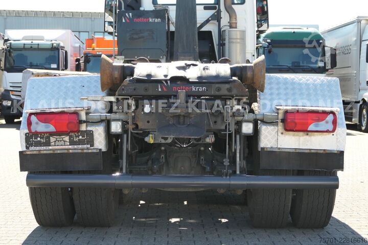 شاحنة قلّابة بذراع تحميل متحرك MAN TGS 35.480 Abrollkipper Hiab Retarder Euro 6