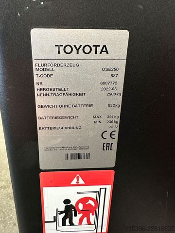 Commissionatore a basso livello Toyota OSE 250 - 266 Stunden !!!!