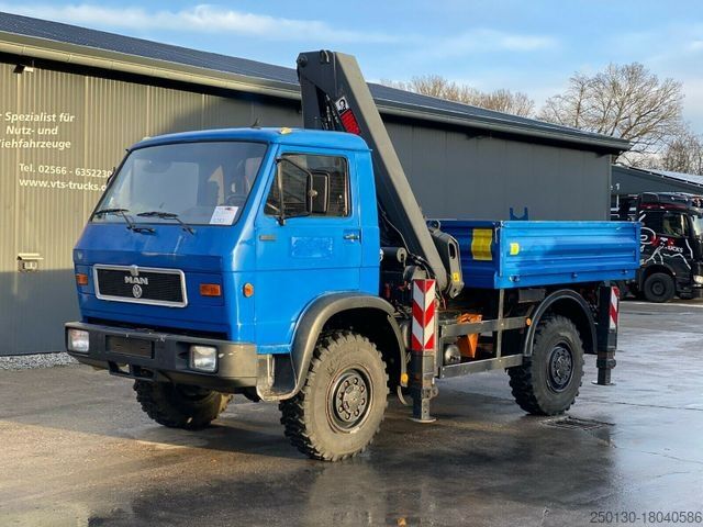 Pick-up van MAN 8.180 BB 4x4 Hiab LK Pritschenaufbau