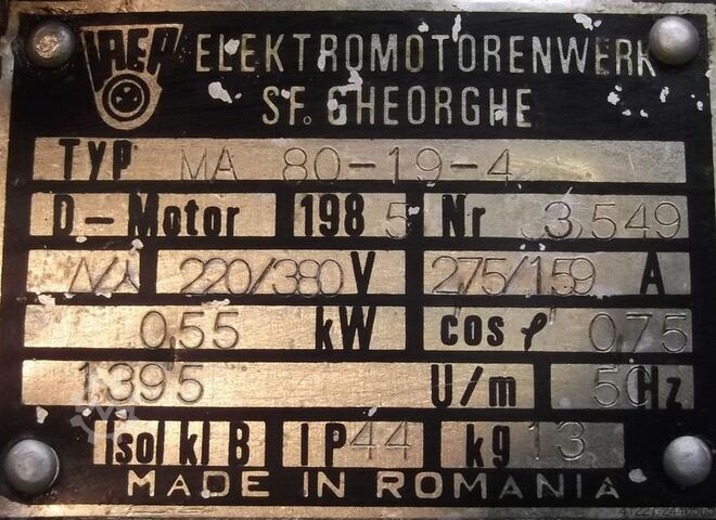Elektromotor 0,55 kW 1395 o / min IAEA MA 80-19-4