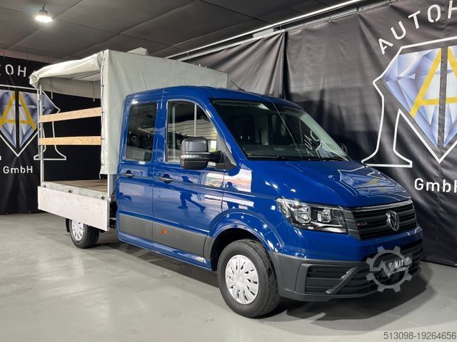 Curtain sider van VOLKSWAGEN CRAFTER PRITSCHE DoKa 4M. DIFF. SPERRE AUTOMATIK