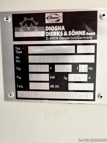 מכונות לישה Diosna SP120