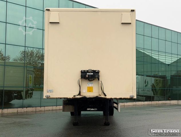 Box semitrailer PACTON TBD 122 TAIL LIFT STEERING AXLE 1075x250x230 INS