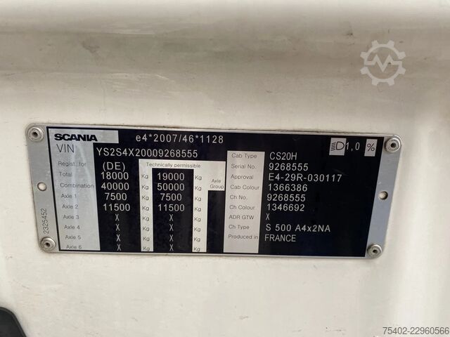 Standard-SZM Scania S500 NGS / Damaged / Retader / 2x Tank