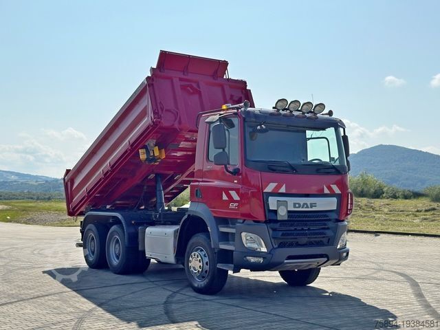 Tipper truck DAF CF 460 * Kipper 4,85 m + BORDMATIC/ 6x4 * TOP