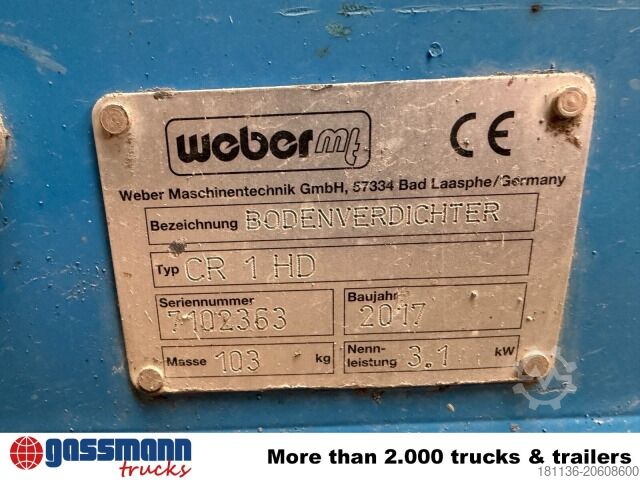 Other Weber CR 1 HD Rüttelplatte