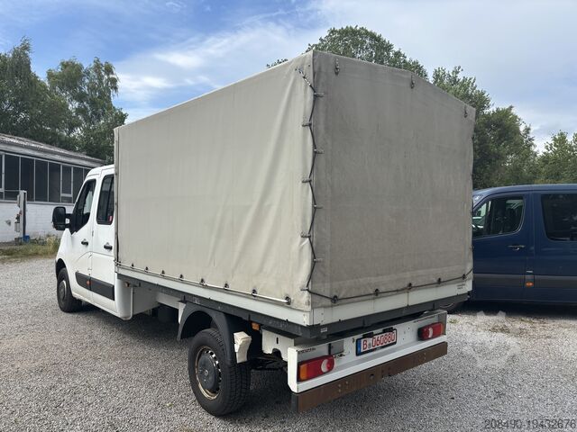 Transporteur cabine double, plateau et bâche Renault Master L Doka , 4x4
