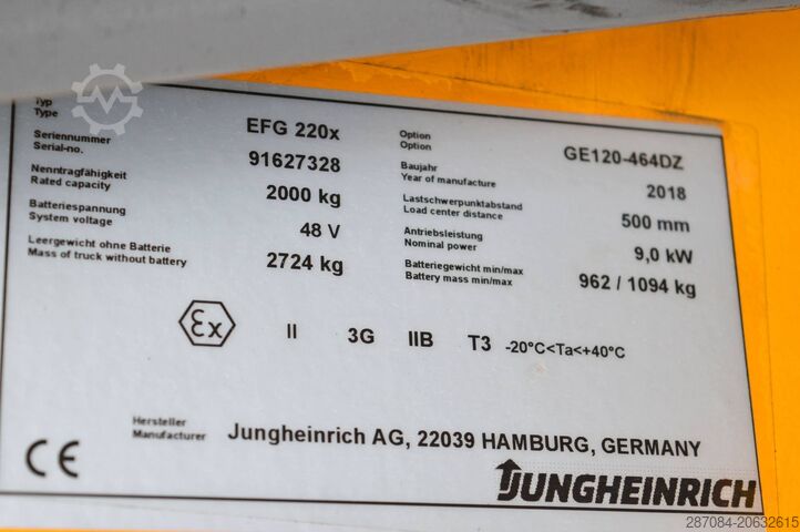 Vysokozdvižný vozík Jungheinrich EFG 220x