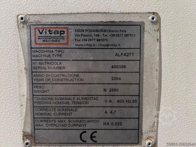 Mesin bor multi-spindle Vitap Alfa 27T
