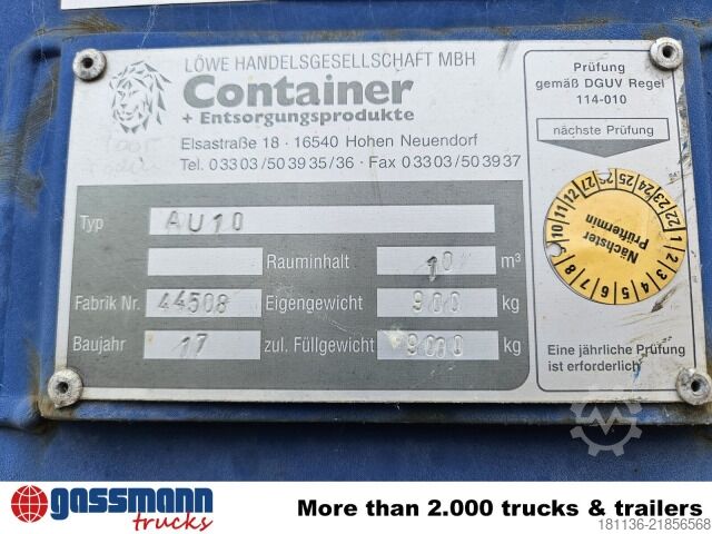 Krogcontainer  Absetzcontainer ca. 10m³ offen