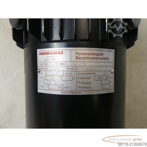नियंत्रण इकाई Indramat MDC 10.20F / MMA-0 / S06 Gleichstromservomotor SN: 35432