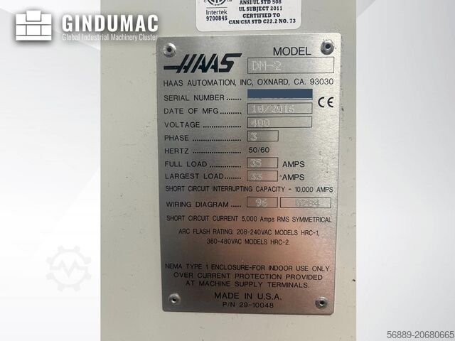 Verticale verspanen centrum HAAS DM-2