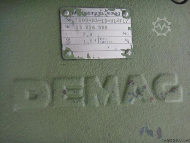 Dvostupanjski elektromotor, Schubanker reduktorski motor, Demag motor, pogon podvozja DEMAG KBA 125 B + KBA 80 A - FG 08B-B3-23-H1-F1