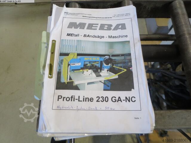 Gergaji pita otomatis - horizontal MEBA Profi-Line 230 GA-NC