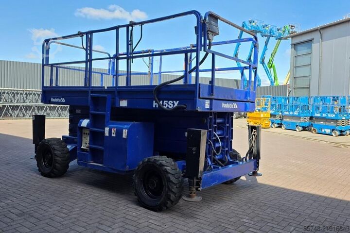 Scissor lift Haulotte H15SDX Diesel, 4x4 Drive, 15 Working Height, 700kg