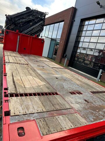 Crane truck DAF CF 85.410 8x2 Hiab 1055-8+Fly jib Euro 5