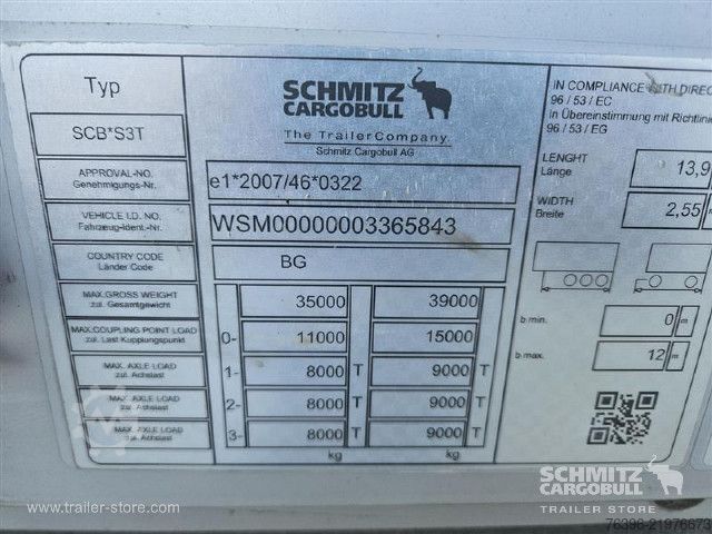 مقطورة نصفية مفتوحة مع قماش مشمع Schmitz Cargobull Semitrailer Curtainsider Standard