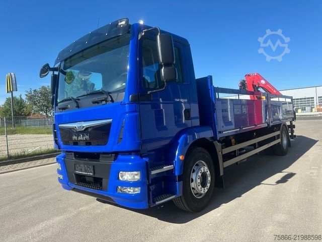 Düz kasa kamyon MAN 18.340 TGM BL HMF 1030 K3 nbedienung