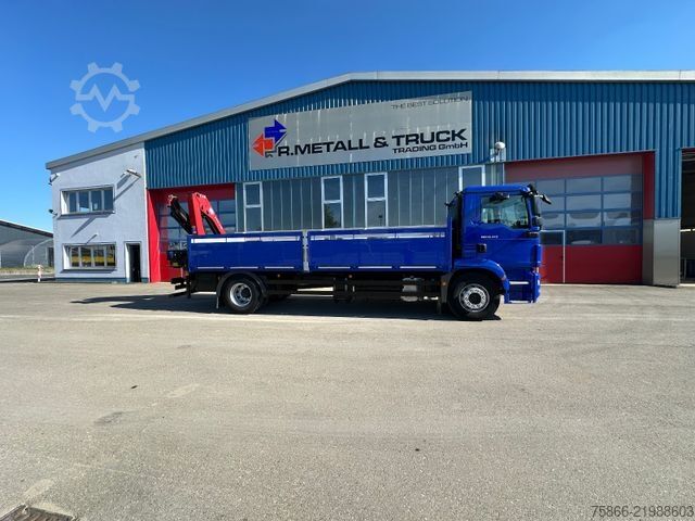Кран монтиран на камион MAN 18.340 TGM BL HMF 1030 K3 nbedienung