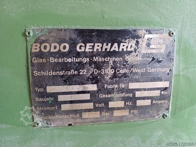 Glasbohrmaschine Bodo Gerhard Doppelseitige Bohrmaschine
