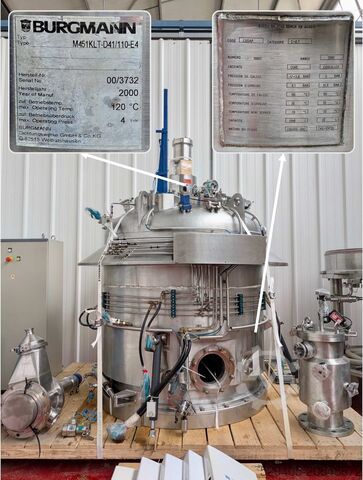 Guedu RGFD 1.1 – Gerührter Nutsche-Filter/Trockner Guedu RGFD 1.1