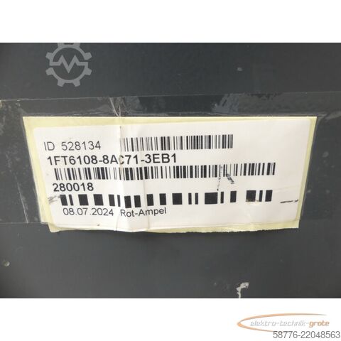 وحدة تحكم Siemens 1FT6108-8AC71-3EB1 Servomotor SN: 280018