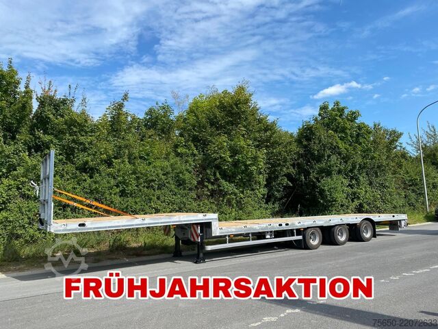 खुला सेमी ट्रेलर Möslein ST 3-Plato 9,4  3 Achs Satteltieflader Plato 45 t GGfür Fertigteile, Baumaschinen oder Container