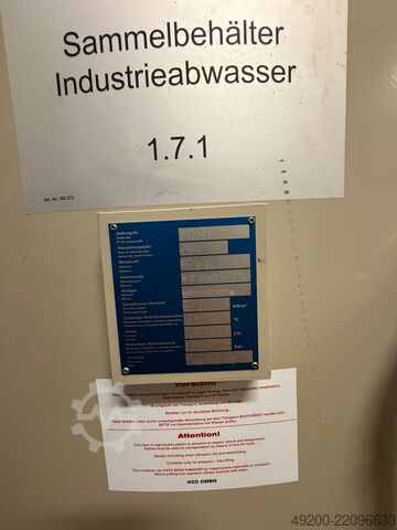 Endüstriyel su arıtma tesisi H2O GmbH VACUDEST L