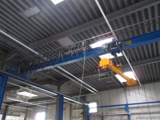 Guindaste de cobertura Guindaste de interior Guindaste de pista Demag Portalkran Hallenkran + Stahlbau Demag Seilzug 2,5t 2500Kg Länge 36x14,5m
