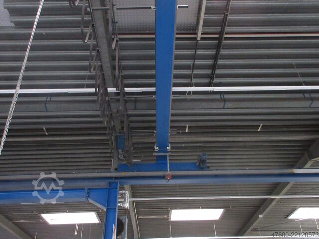 Guindaste de cobertura Guindaste de interior Guindaste de pista Demag Portalkran Hallenkran + Stahlbau Demag Seilzug 2,5t 2500Kg Länge 36x14,5m