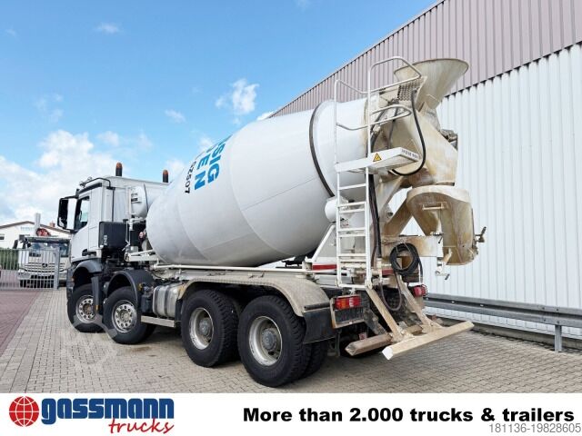 Centrale à béton mobile Mercedes-Benz Arocs 3240 8x4, 9 cbm Liebherr HTM 904 F