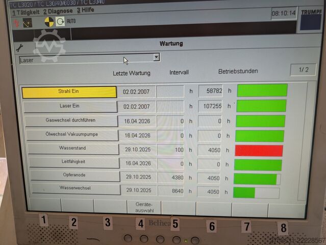 Lazerio pjovimo staklės TRUMPF TRUMATIC L3030