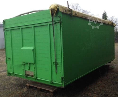 Konténer Aluminium 2-Seiten Getreidekipper mit Plane