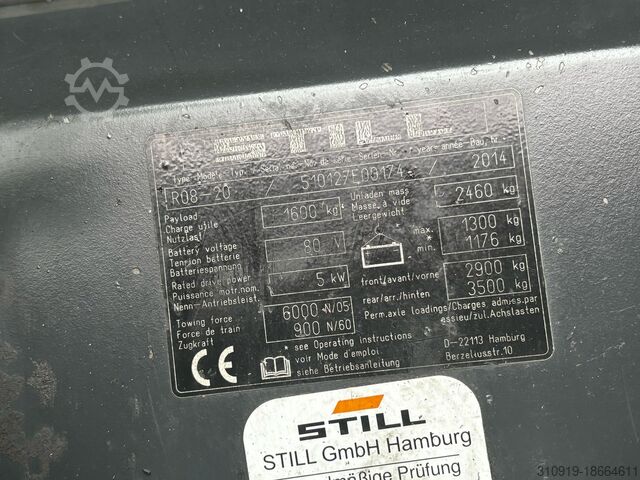 Električni platforma kamion STILL R08-20
