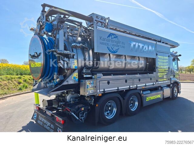 Camión cisterna de vacío MERCEDES-BENZ Actros 2546 L 6x2 BL Krüger Sauger SSP12-2 GAK