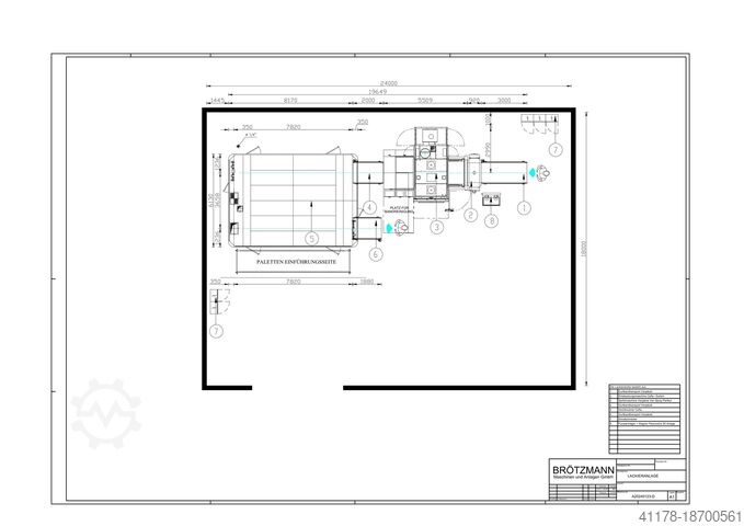 Lackieranlage Venjaob Perfect mit 30 Palleten Eta Venjakob VEN SPRAY Perfect