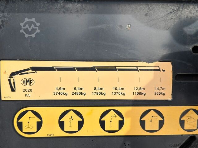 Γερανός τοποθετημένος σε φορτηγό VOLVO FM 420 Kipper 6,40m *HMF 2020 K5/FUNK *8x4