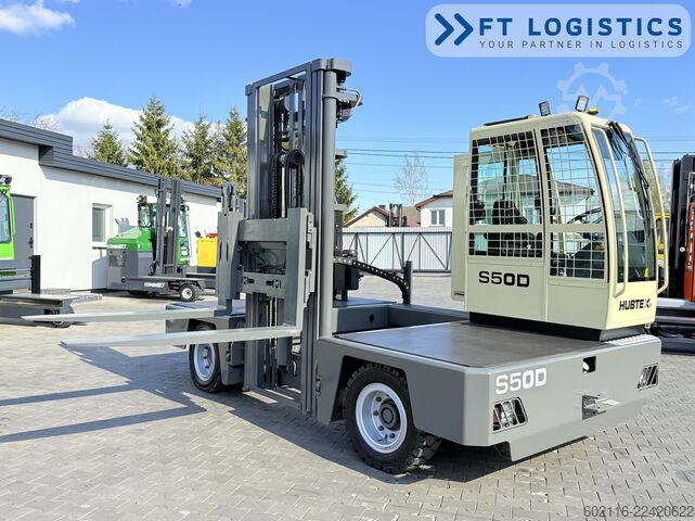 Boční vysokozdvižný vozík Hubtex S50D TRIPLEX 6300 FREE-LIFT PLATFORM1600