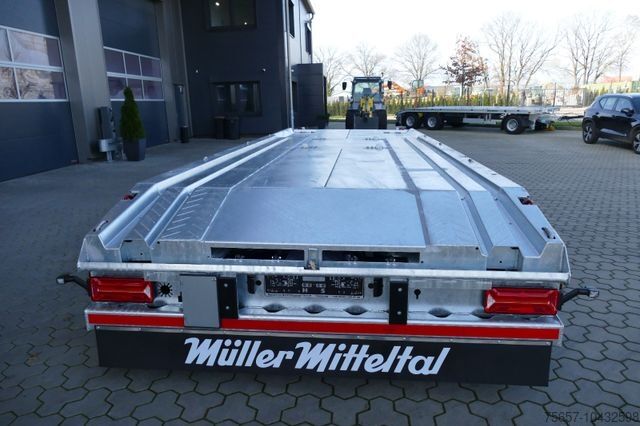 Remorque à bras amovible MÜLLER-MITTELTAL 18 t.Außenroller Container Anhänger, 2 in 1
