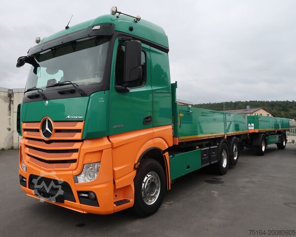 Lastbil med trevägstipp Mercedes-Benz Actros 2553 LL kompl Zug  Kempf HK 18-P